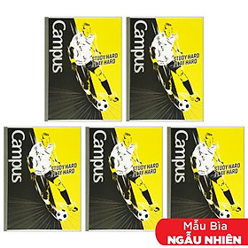 Combo 5 Tập Contrast B5 Kẻ Ngang Có Chấm 120 Trang ĐL 58-65g/m2 - Campus NB-BCON120 (Mẫu Màu Giao Ngẫu Nhiên)