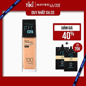 Kem Nền Mịn Nhẹ Kiềm Dầu Fit Me Maybelline New York Matte Poreless Foundation 30ml