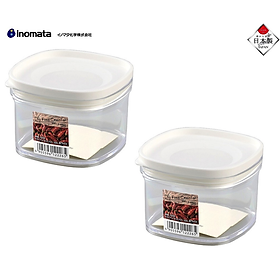Combo 02 Hộp nhựa chứa đựng, bảo quản thực phẩm khô cao cấp Inomata Canister - Made in Japan
