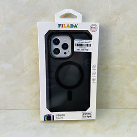 Ốp lưng Filada viền màu dành cho iPhone 14 Pro Max có sạc không dây - hàng chính hãng