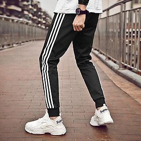Quần Jogger thể thao nỉ 3 sọc BO CHÂN dày dặn