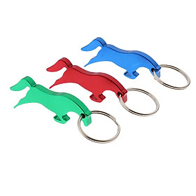 3 Pcs Portable Running Horse Bottle Opener Key Ring Keychain Bag Pendent