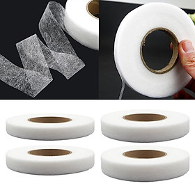 4 Roll Fabric Fusing Tape Adhesive Hem Tape Iron-on Tape 70 Yards 4 Sizes