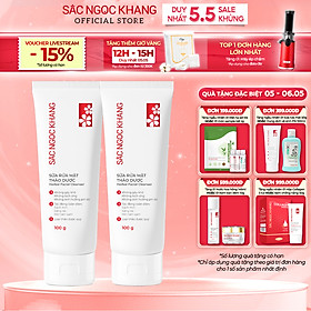 Combo 2 tuýp Sữa rửa mặt Sắc Ngọc Khang 100g giúp làm sạch bã nhờn, bụi bẩn cho da