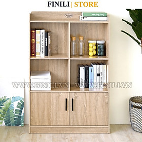 Kệ sách hiện đại trang trí đa năng FINILI cho phòng khách và phòng ngủ FLO2124