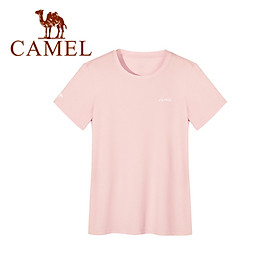 Áo thun nữ thể thao CAMEL mùa xuân hè mới thấm hút mồ hôi nhanh thời trang hàng đầu áo sơ mi nửa tay rộng thoáng khí thấm hút mồ hôi ngắn tay