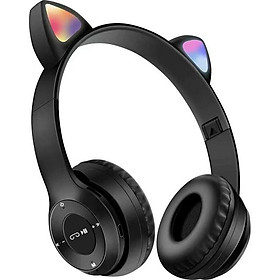 Mua Tai nghe mèo  headphone chụp tai bluetooth 5.0 P47M không dây hình tai mèo