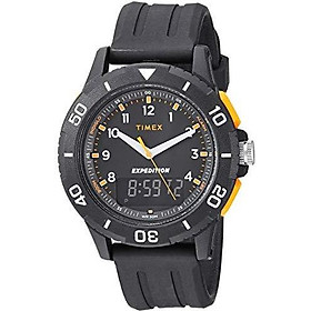 Timex Men's TW4B16800 Expedition Katmai Combo 40mm Khaki/Black/Natural Nylon Strap Watch