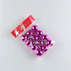Mua 12 Quả Châu Bóng 3CM Trang Trí Noel  Giáng Sinh