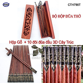 Mua Bộ đũa thờ 10 đôi đũa Cẩm đầu 3D PHONG THỦY - Giá trị Tâm linh - truyền thống văn hóa Việt