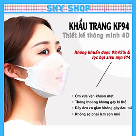 Mua Khẩu trang Y tế KF94 Chống Bụi Mịn  Kháng Khuẩn Hàng Cao Cấp