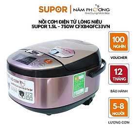 Mua Nồi cơm điện tử niêu Supor CFXB40FC33VN-75 1.5L Hàng chính hãng