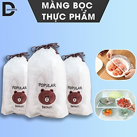 Mua Màng bọc thực phẩm đa năng có chun co giãn thông minh Set 100 cái siêu tiện lợi