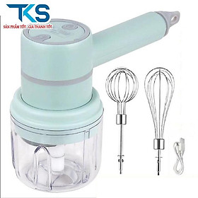 Mua Máy Đánh Trứng  Bọt Sữa Cà Phê Kem Cầm Tay 3 Tốc Độ 2 Đầu Đánh sạc pin tích điện