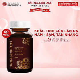 Viên Uống Sắc Ngọc Khang ++ chống lão hóa da, giảm nám, tàn nhang cao cấp (Hộp 60 Viên)