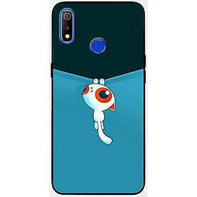 Ốp lưng dành cho Realme 3 Pro mẫu Mèo kéo rèm