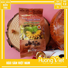 Kẹo chuối tươi Bến Tre dẻo thơm đậm đà vị chuối xiêm thơm ngon thương hiệu Hai Tỏ 200g