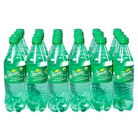 Lốc 24 Chai Nước Giải Khát Có Gas Sprite (600ml / Chai)