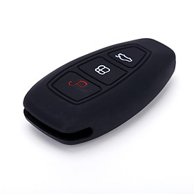 Silicone Car Key Case Cover for Ford Fiesta Mondeo Auto Remote 3 Buttons Key Protector