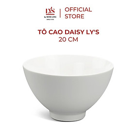Mua Tô cao Daisy Ly s 20cm màu trắng ngà gốm sứ cao cấp siêu cứng (Ly s by Minh Long)