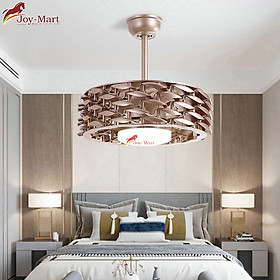 Mua Quạt Trần Đèn Chùm MQT2178 Sang Trọng Trang Trí Phòng Khách  Cánh Tàng Hình Xòe Cụp  LED 3 Chế Độ Ánh Sáng  Điều Khiển Từ Xa - Hàng Nhập Khẩu