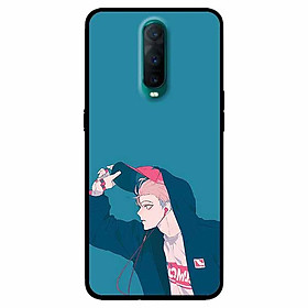 Ốp lưng dành cho Oppo R17 Pro mẫu Cậu Bé Tai Nghe Đỏ