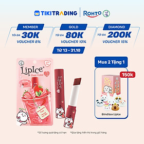 Son dưỡng có màu tự nhiên LipIce Sheer Color Q Strawberry Tea (Trà dâu) 2.4g