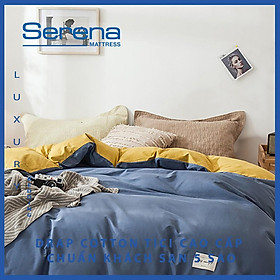Bộ Chăn Ga Gối Đẹp Cotton Tici Cao Cấp SERENA set 5 món bộ chăn drap giường trần bông Hàn Quốc - Hệ Thống Nệm