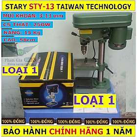 Máy khoan bàn STARY 13mm 100% dây đồng, TAIWAN Technology 