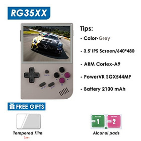 Anbernic RG35XX Retro Game Handheld Trò chơi chơi game 3,5 inch Linux System Mini Pocket Video Consoles với HD TV Out 8000 Trò chơi Người chơi Màu sắc: Xám