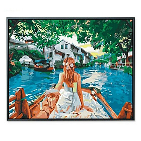 Mua Tranh sơn dầu số hóa DIY khổ 40x50cm đã căng khung- Chủ đề TY  Đi khắp thế gian 