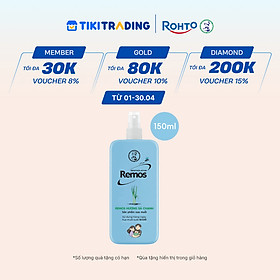 Xịt chống muỗi Rohto Mentholatum Remos Hương Sả Chanh 150ml
