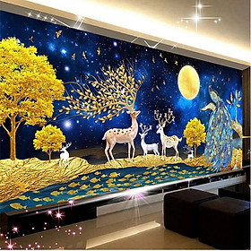 Mua Tranh đính đá Hươu tài lộc Kích thước: 150×70cm LV592