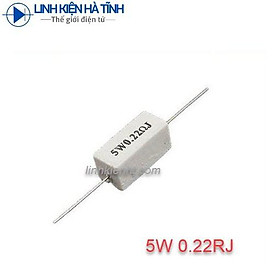 Mua TRỞ 5W 0.22R TRỞ SỨ 5W 0.22R 5W 0.22 OHM LOẠI TỐT