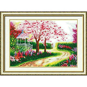 Tranh thêu CON ĐƯỜNG MÙA XUÂN 221985