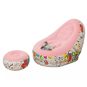 Mua Ghế Hơi Nghỉ Ngơi kèm Gác Chân pink