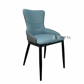 Mua Ghế tiếp khách sang trọng ECO 46A-P Nội thất Capta Ghế phòng ăn hiện đại nệm simili Kem xám xanh nâu chân sắt sơn tĩnh điện màu đen bền bỉ theo thời gian Dining chair