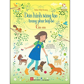 Sticker Dolly Dressing - Dán Hình Sáng Tạo Trang Phục Búp Bê - Cún Con