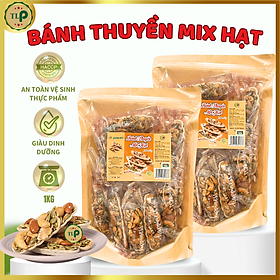 BÁNH THUYỀN MIX HẠT TÂN LỘC PHÁT COMBO 2 BỊCH - MỖI BỊCH 500G