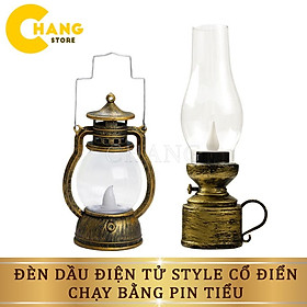 Mua Đèn Dầu Điện Tử Thiết Kế Cổ Điển Hoạt Động Bằng Pin Dùng Làm Đèn Thờ Trang Trí Decor Quán Bar Nhà Cửa