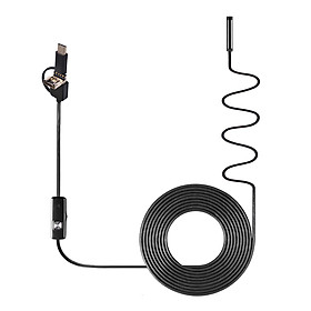 3-in-1 Industrial Endoscope Borescope Inspection Camera Built-in 6 LEDs IP67 Waterproof USB Type-C Endoscope Replacement