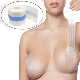 Transparent Breast Lift Tape, Roll Body Tape for Women, Adhesive Push Up Bra Tape for A to D Cup Size- Sweatproof and Breathable