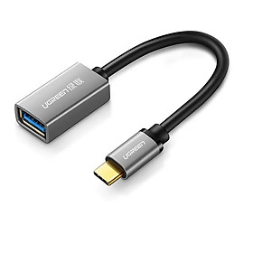 Cáp USB TypeC 3.0 OTG vỏ nhôm 15CM màu Đen Ugreen UC30646US154 Hàng chính hãng