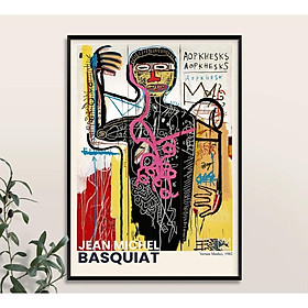 Mua Tranh treo tường trang trí  TIỆM TRANH 91  tranh Jean Michel Basquiat đẹp lạ thường - Tặng kèm đinh treo tranh
