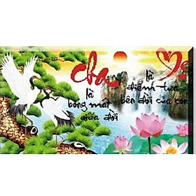 Mua Tranh thêu chữ thập Cha Mẹ DLH-223092