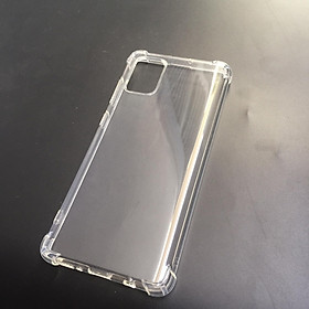 Ốp lưng silicon cho Samsung Galaxy A71 - chống sốc gờ cao 4 góc trong suốt