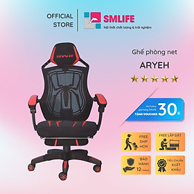 Ghế phòng net lưng cao có gác chân SMLIFE Aryeh