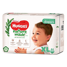 Tã Dán Siêu Cao Cấp Huggies Platinum Naturemade XL44 (44 Miếng)