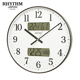 Mua Đồng hồ treo tường Nhật Bản Rhythm CFG724NR06 Kt 36.0 x 4.5cm  1240g. Vỏ nhựa. Dùng Pin.