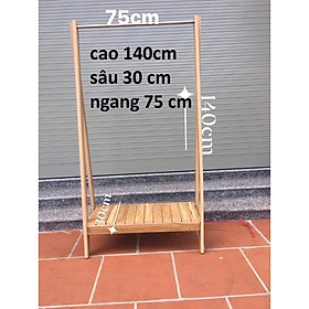 Mua kệ GỖ treo quần áo CHỮ A có ảnh thật